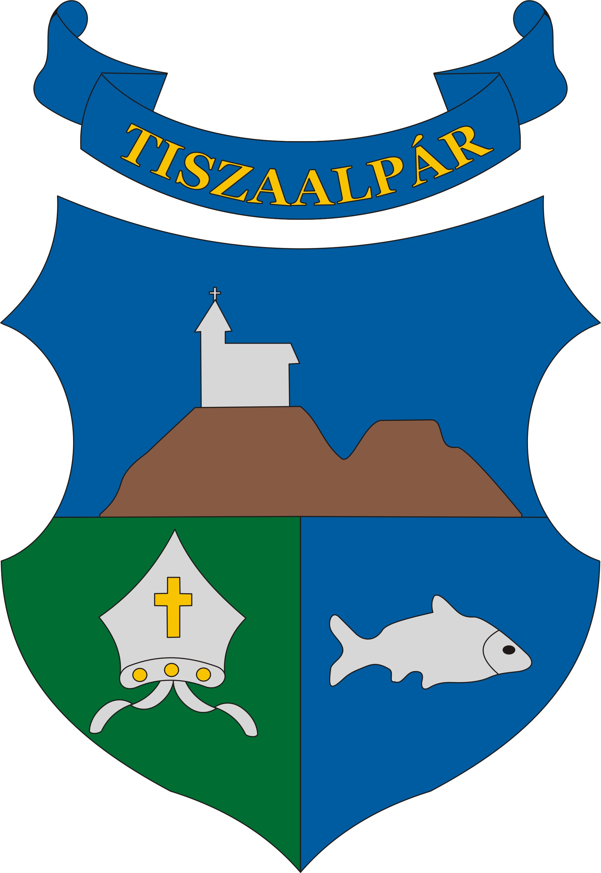 Tiszaalpár község címere Tiszaalpár község