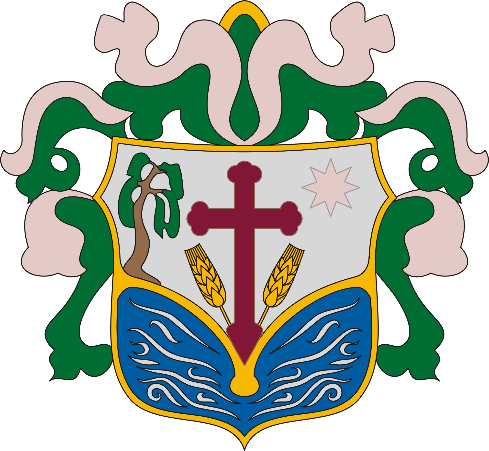 Tiszacsermely község címere Tiszacsermely község
