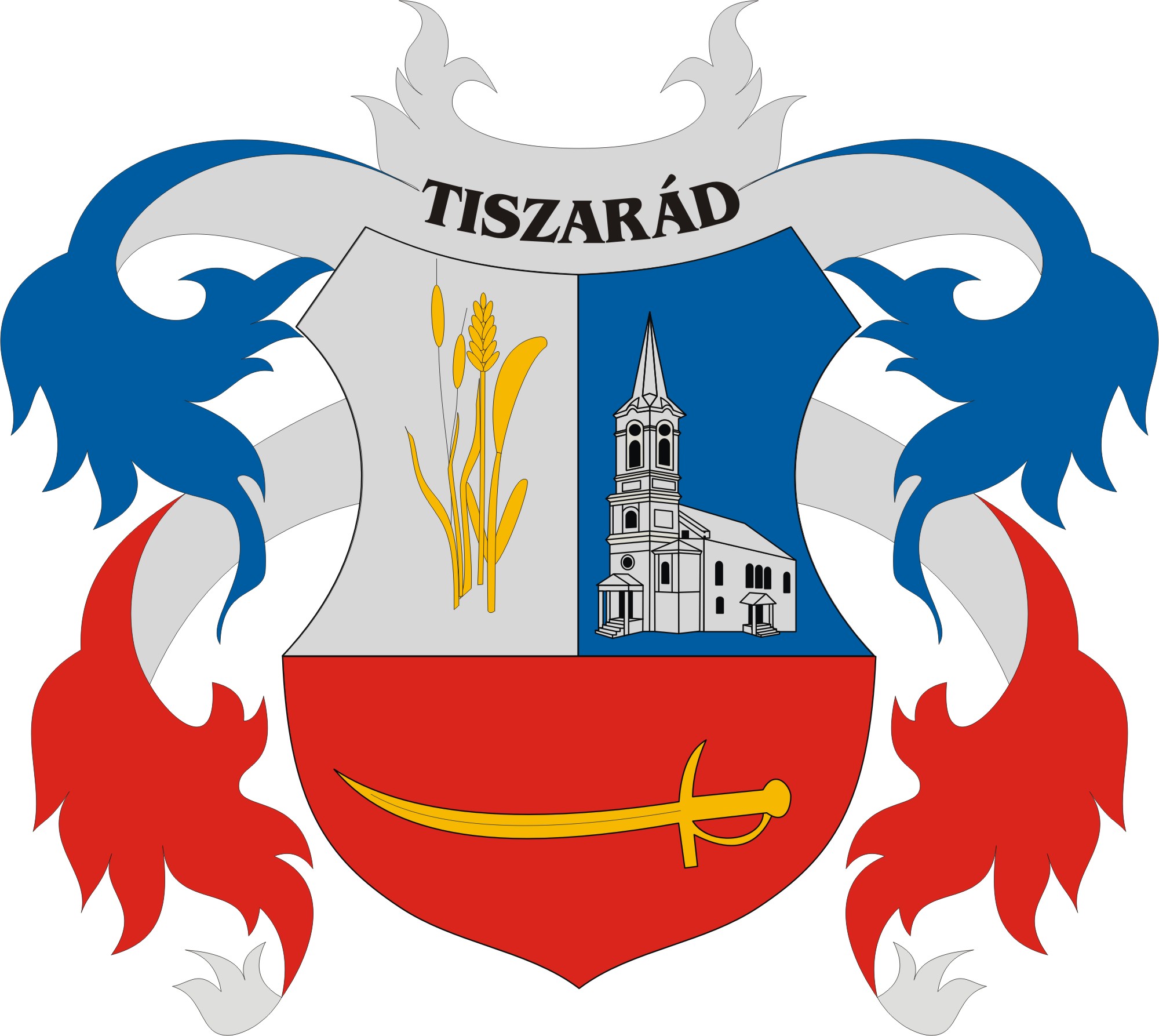Tiszarád község címere Tiszarád község
