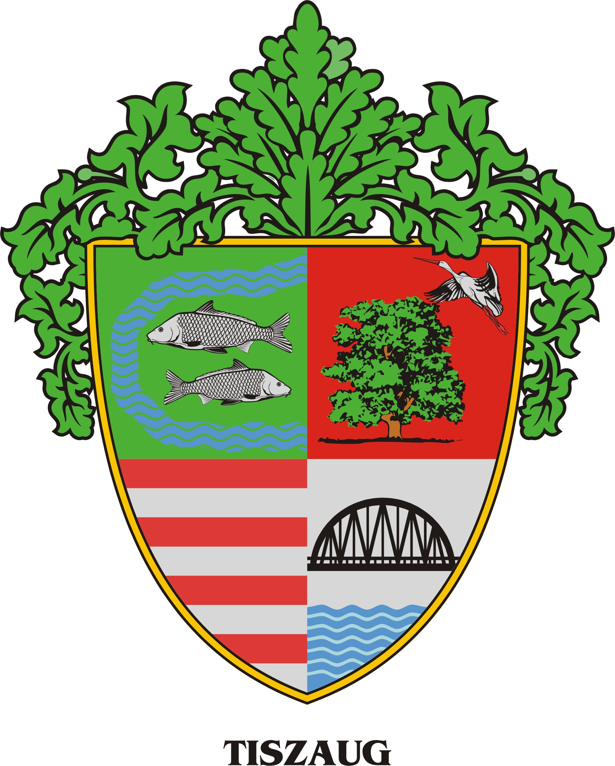 Tiszaug község címere Tiszaug község