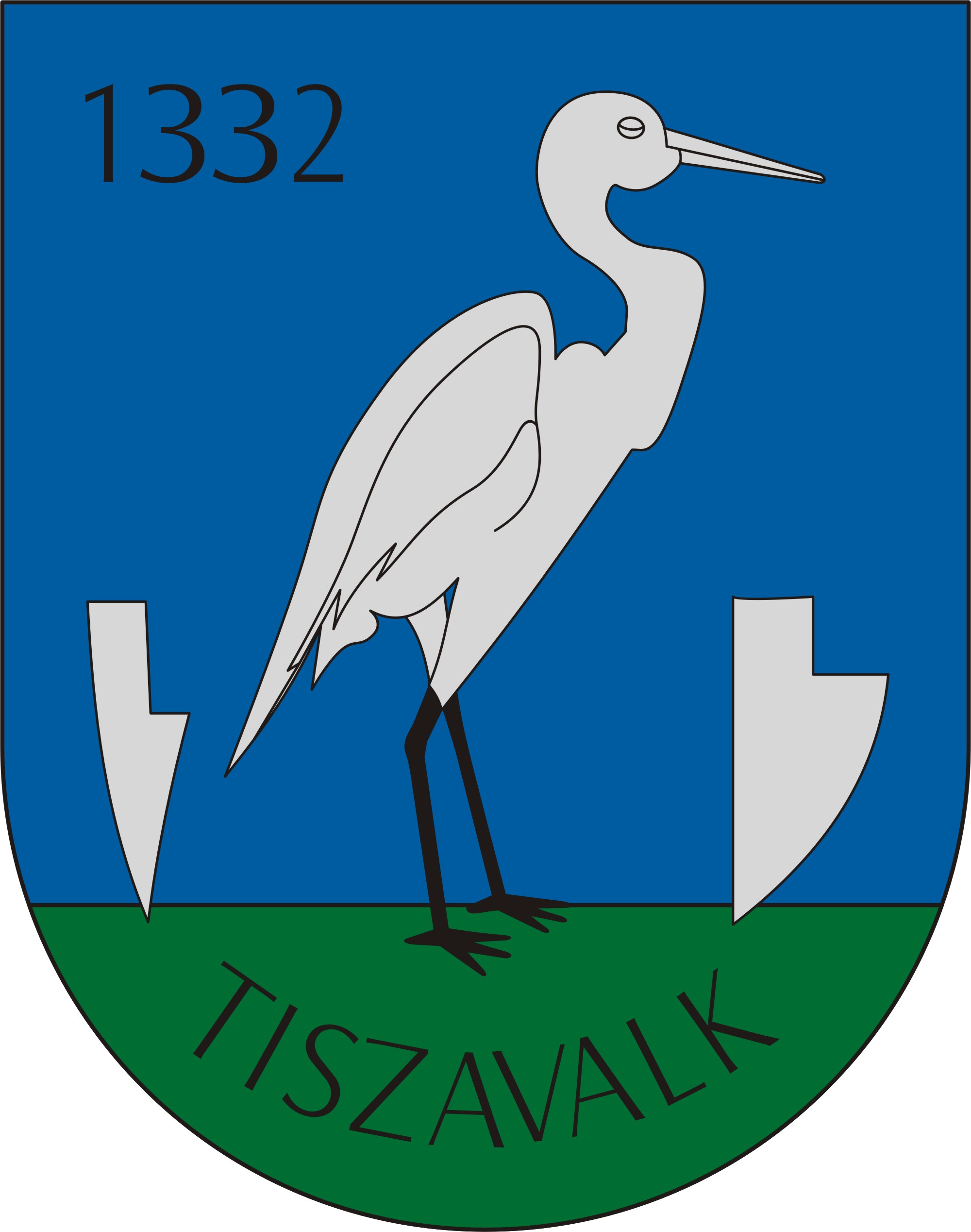 Tiszavalk község címere Tiszavalk község