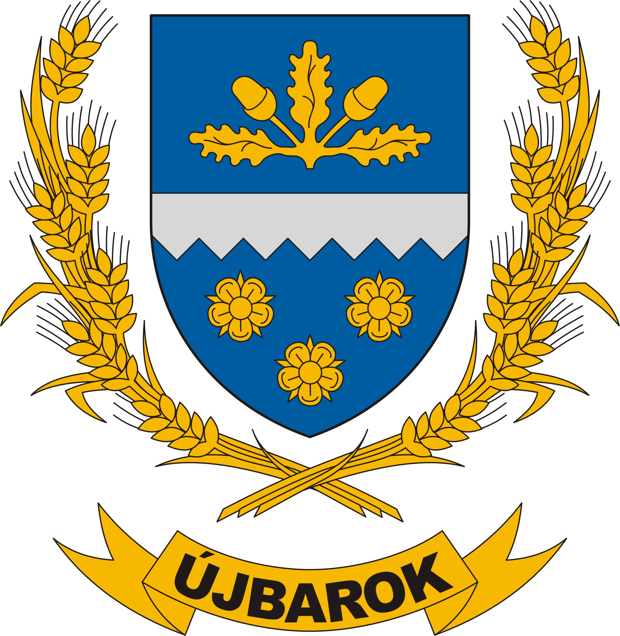 Újbarok község címere Újbarok község