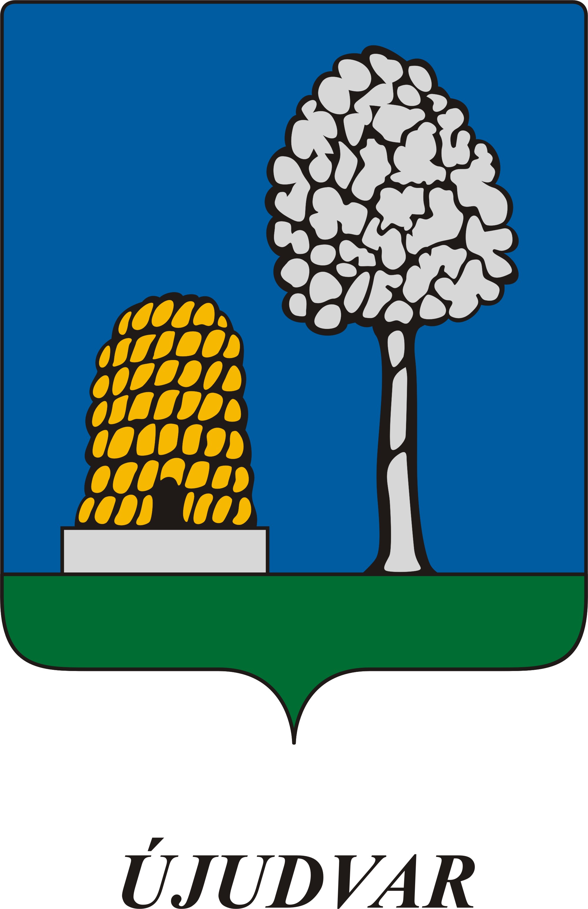 Újudvar község címere Újudvar község
