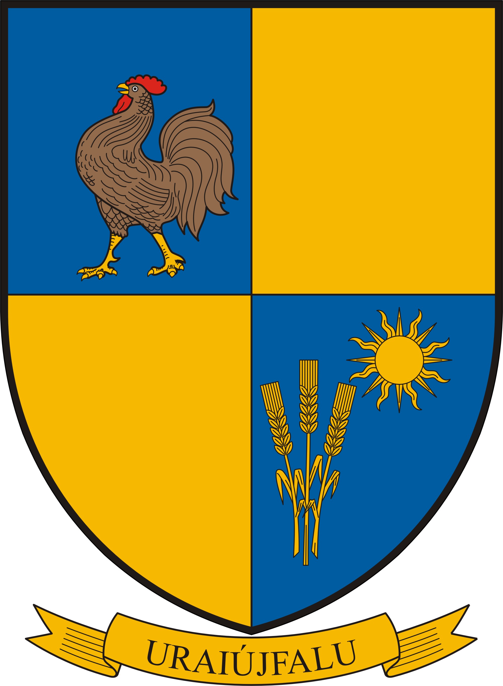 Uraiújfalu község címere Uraiújfalu község