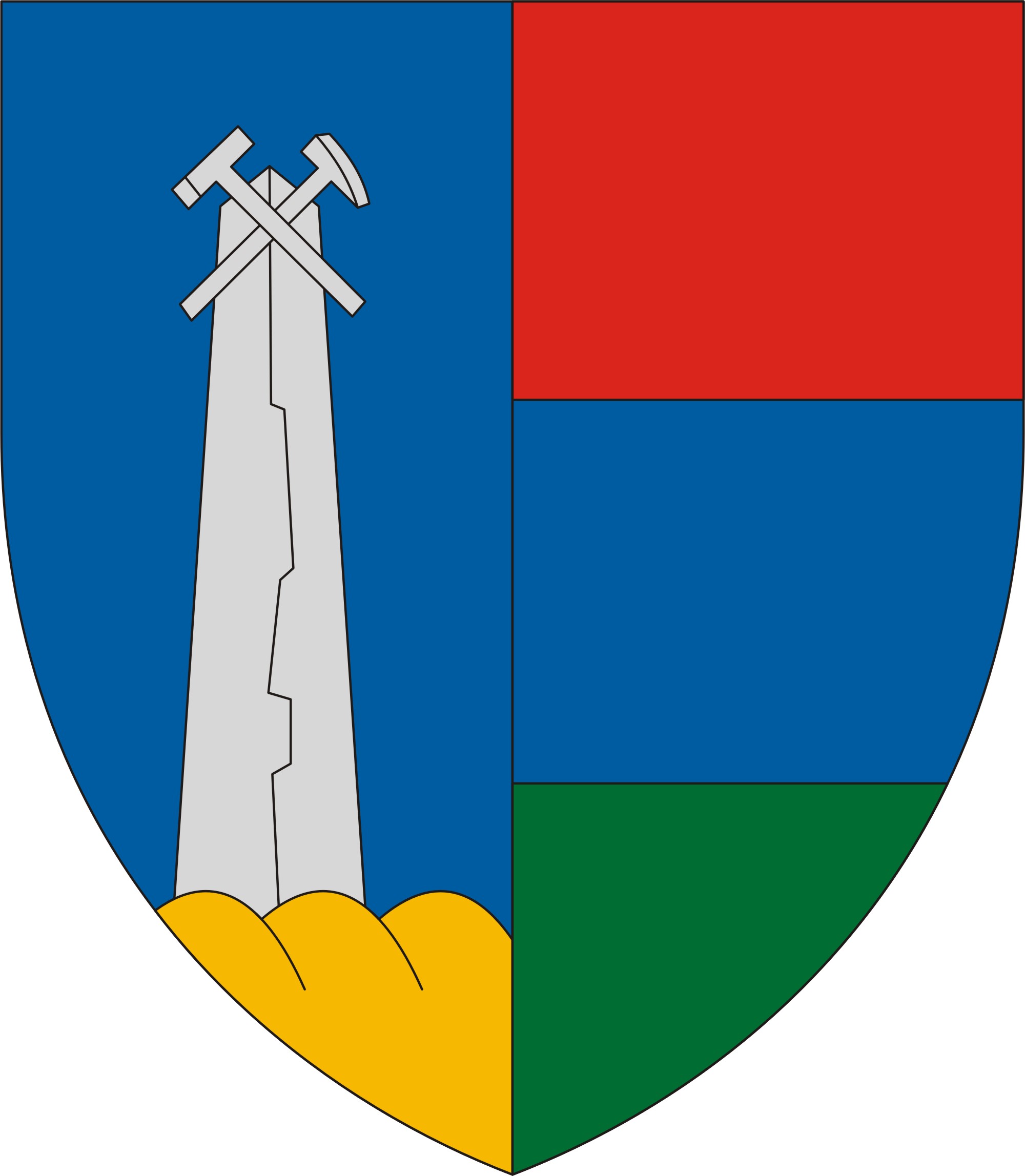 Uzsa község címere Uzsa község