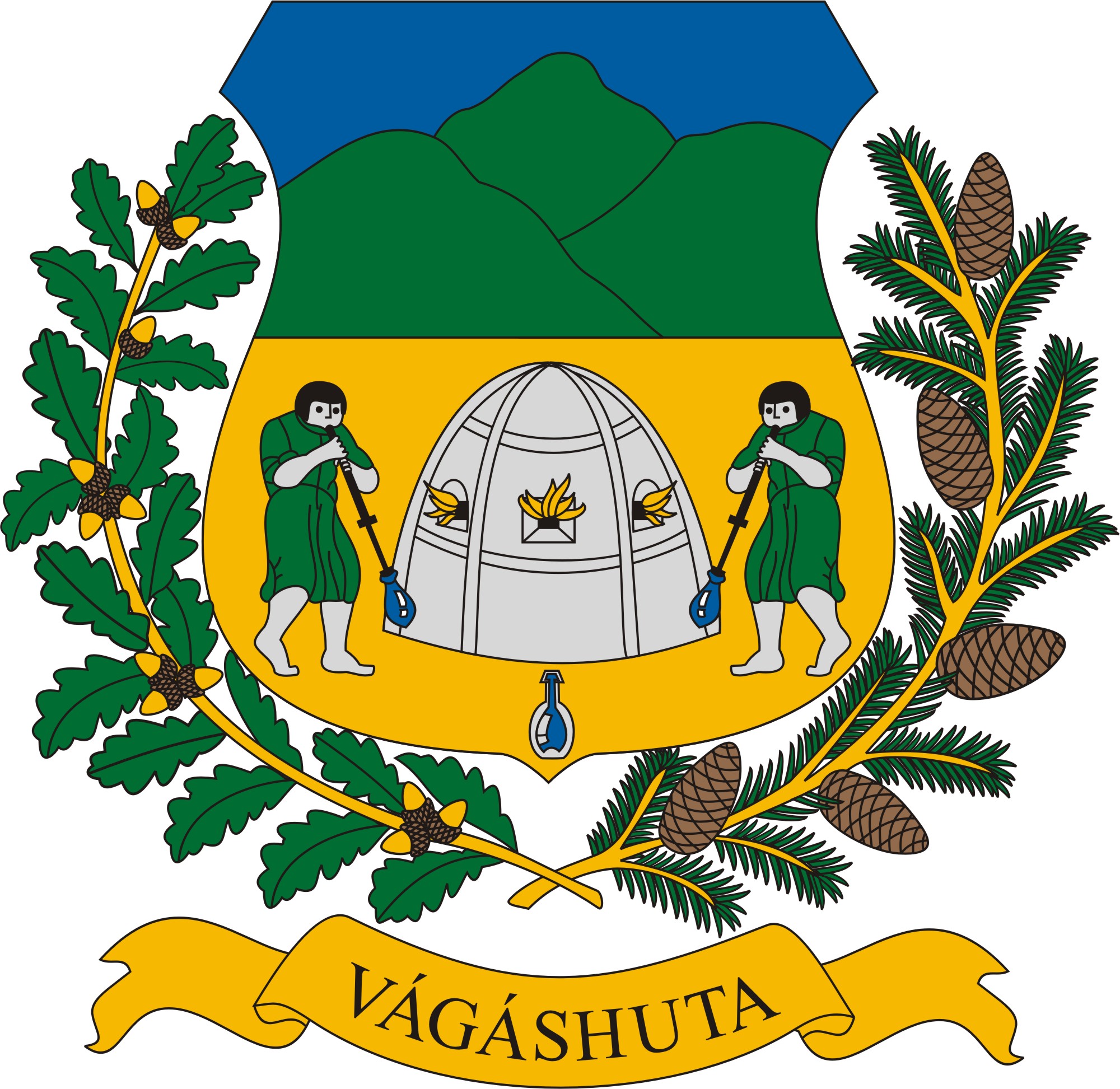 Vágáshuta község címere Vágáshuta község