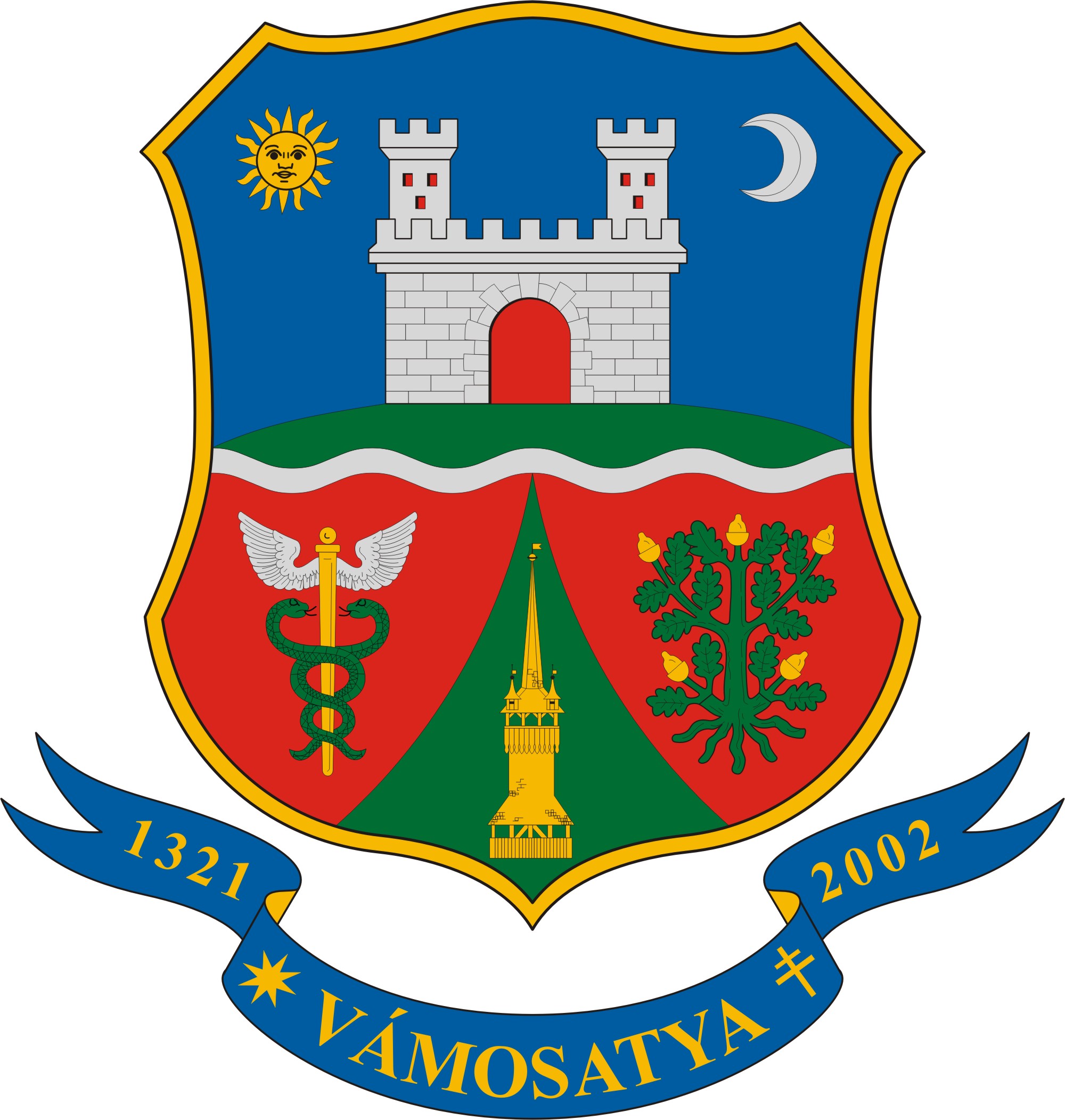Vámosatya község címere Vámosatya község