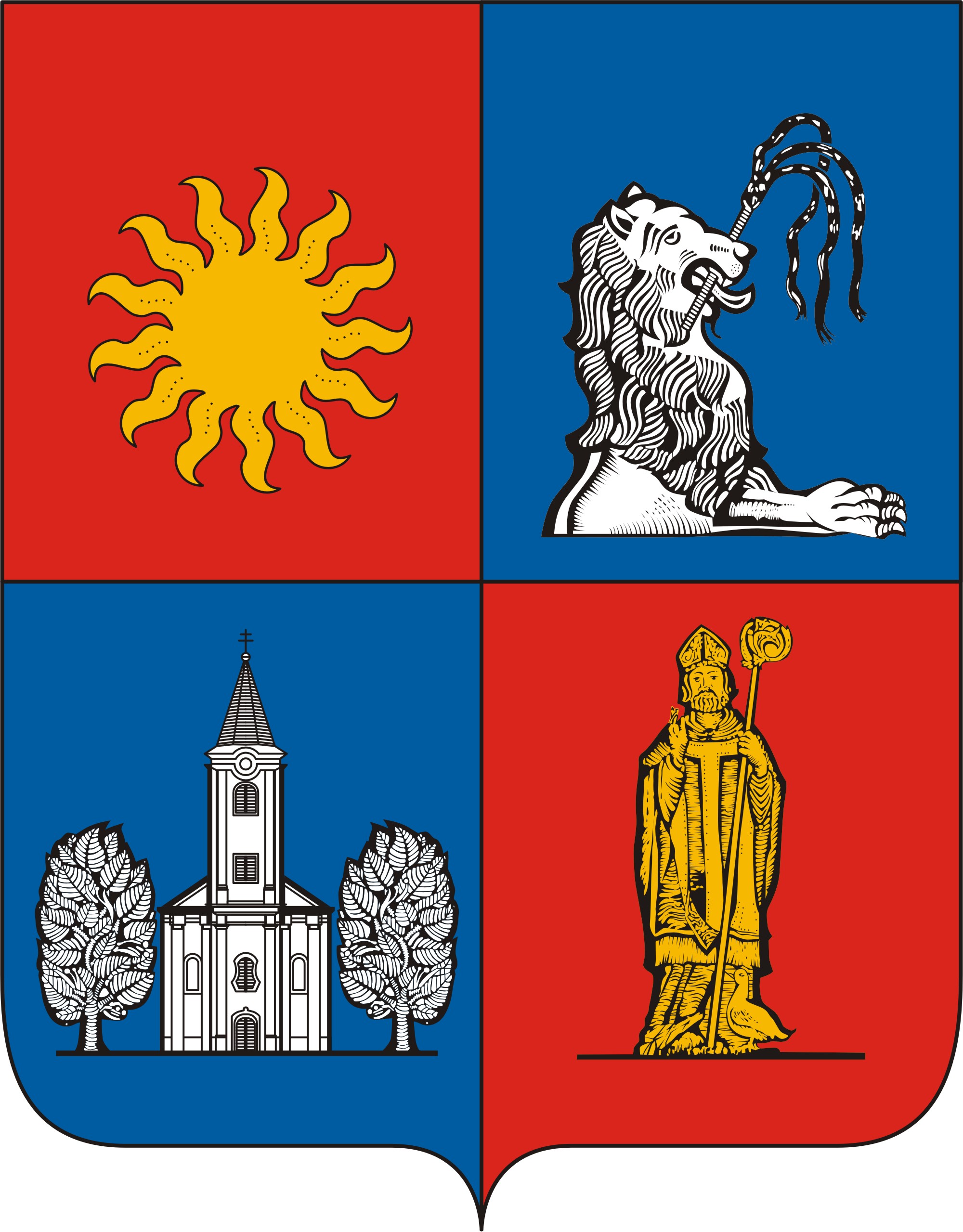 Vámoscsalád község címere Vámoscsalád község