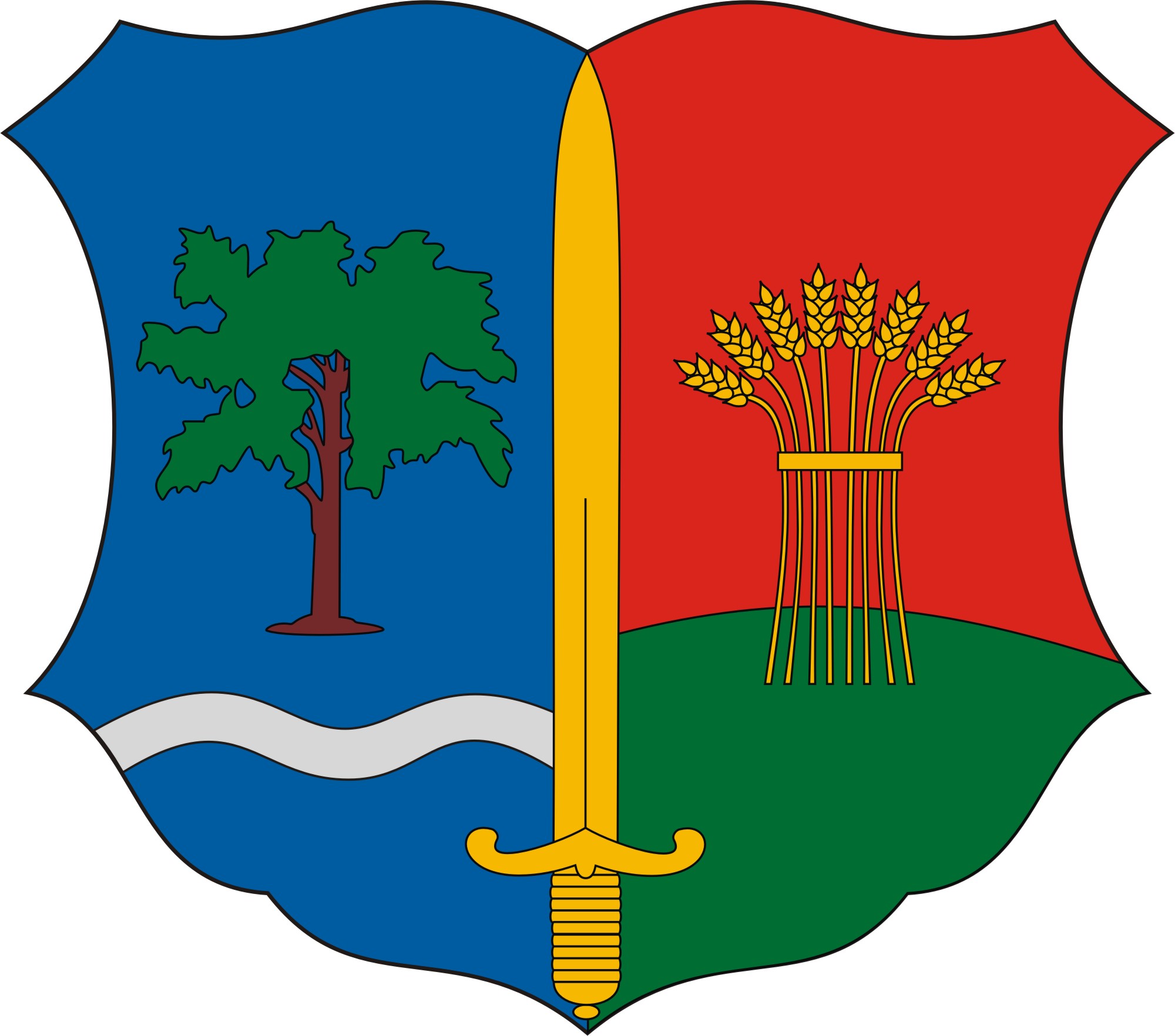 Várong község címere Várong község