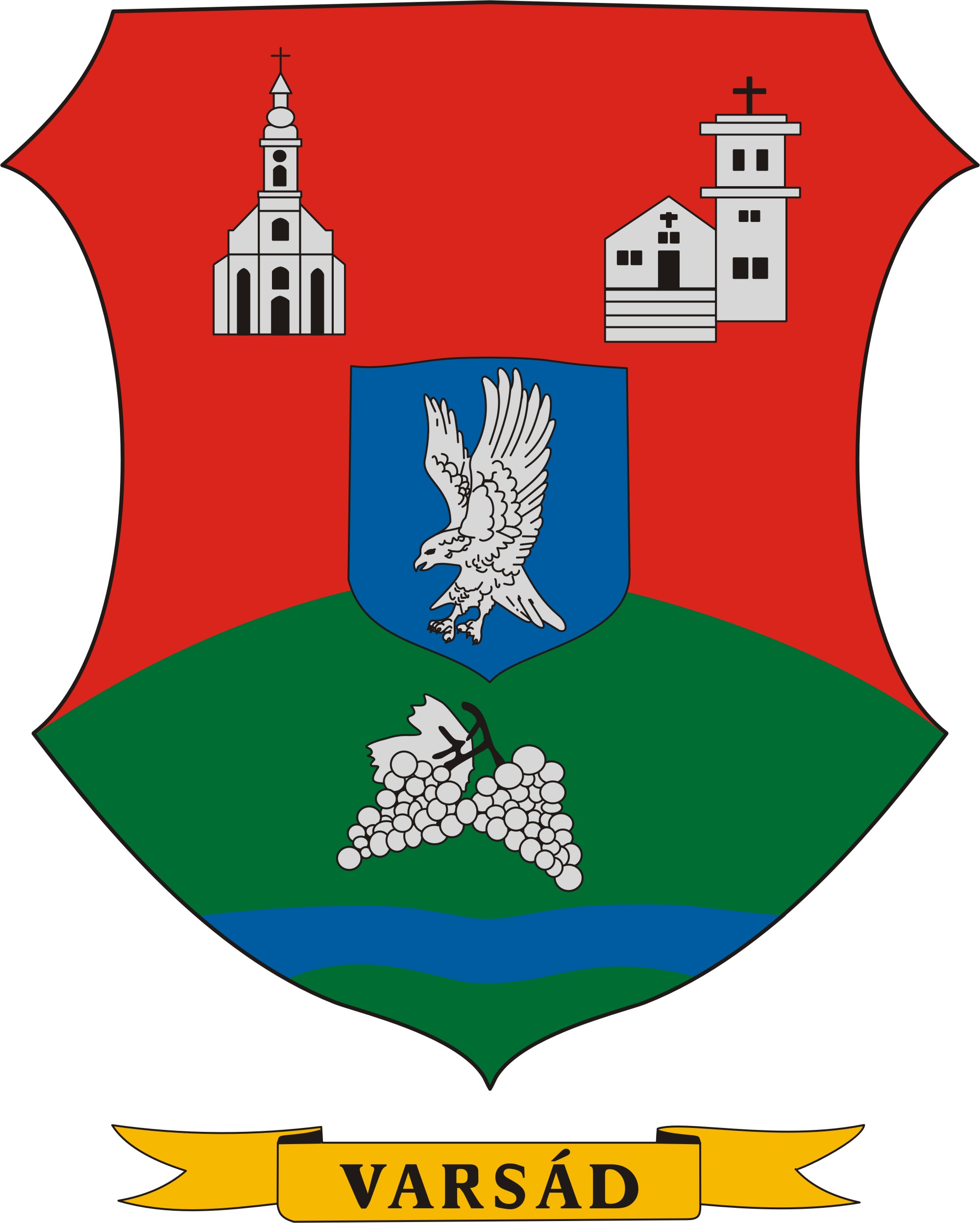 Varsád község címere Varsád község
