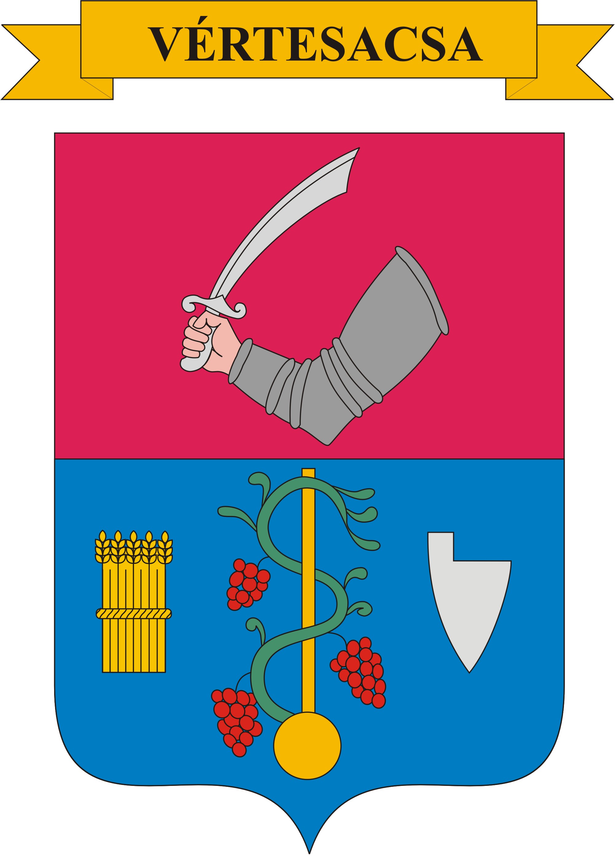 Vértesacsa község címere Vértesacsa község