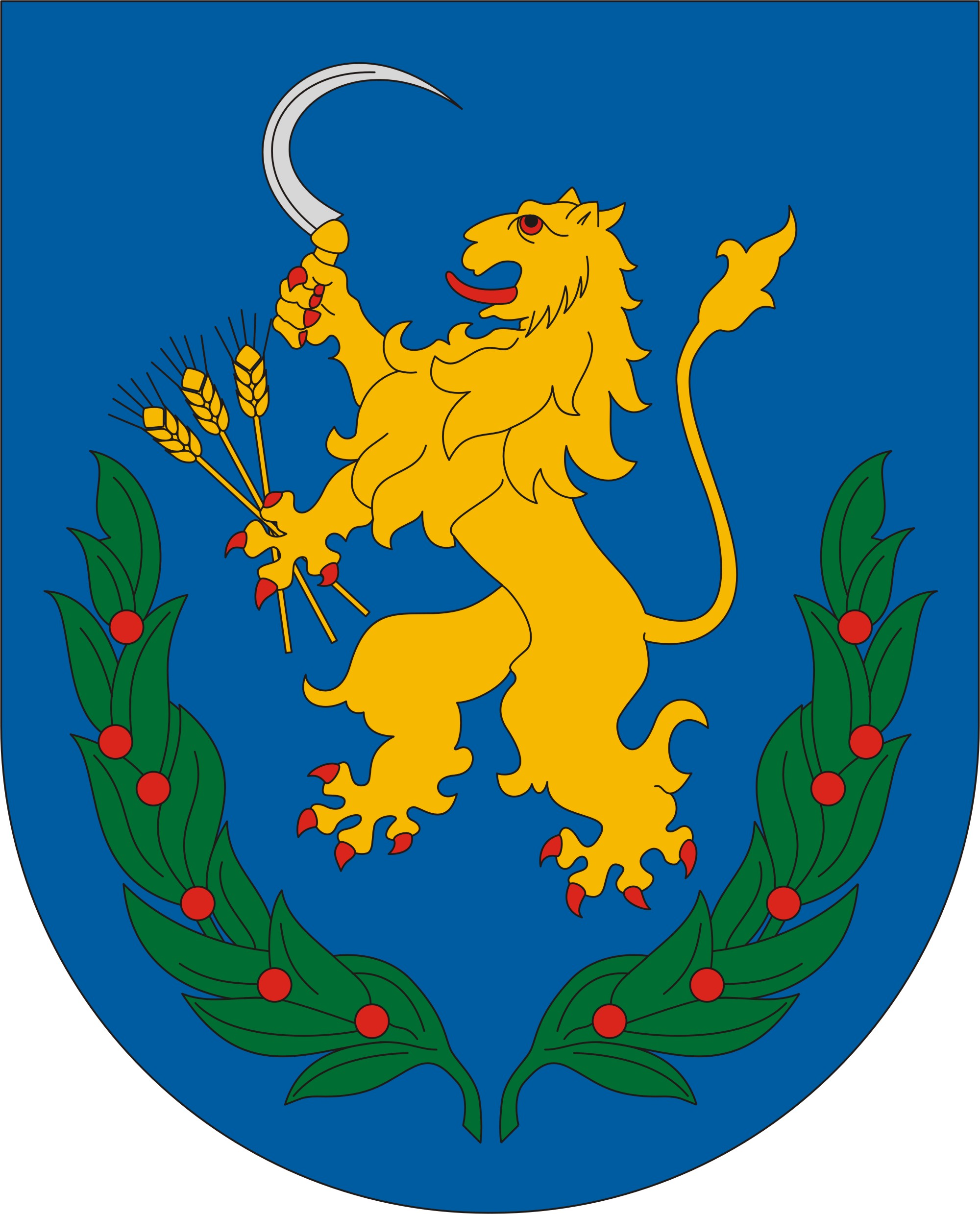 Vízvár község címere Vízvár község