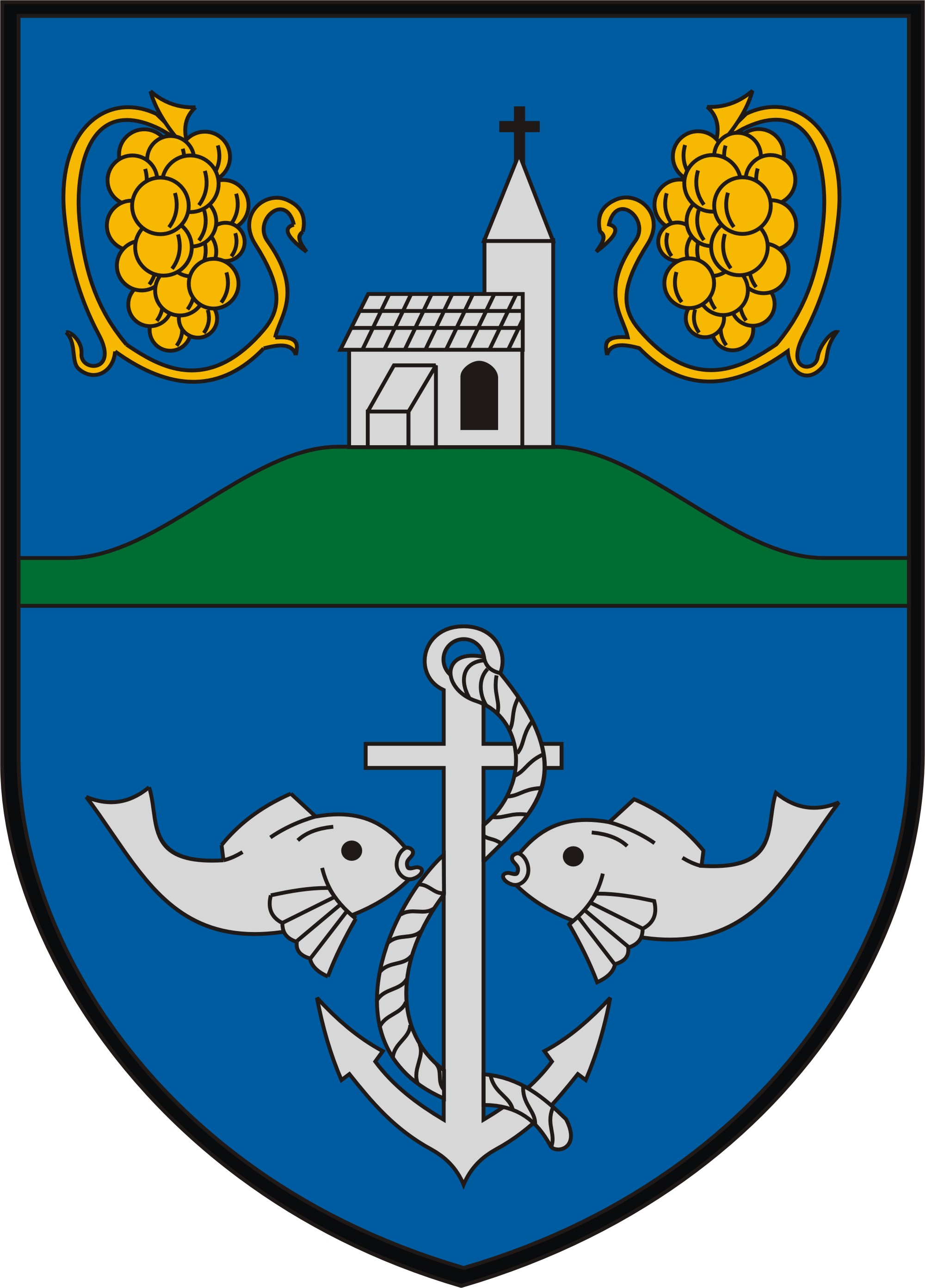 Vonyarcvashegy község címere Vonyarcvashegy község