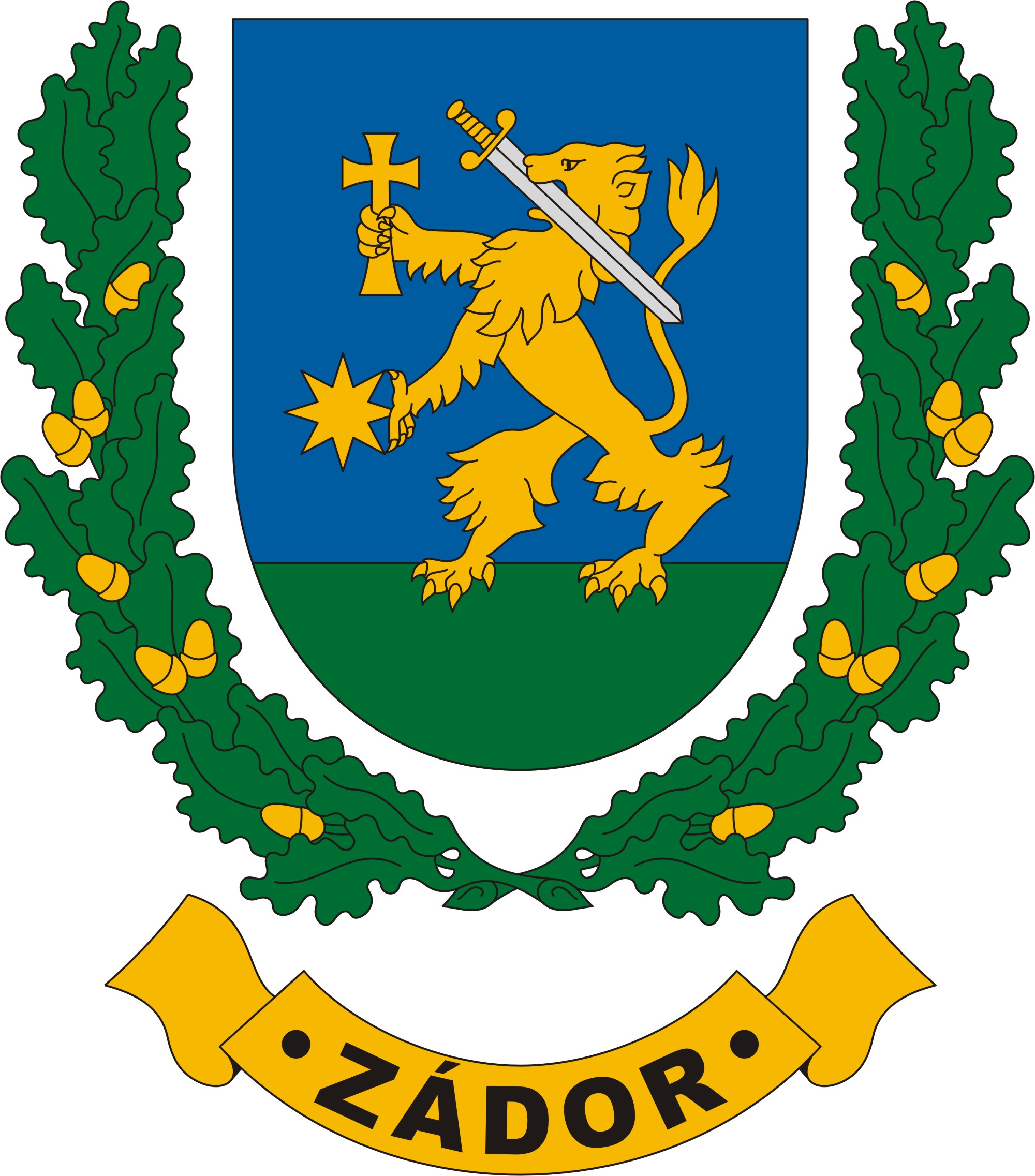 Zádor község címere Zádor község