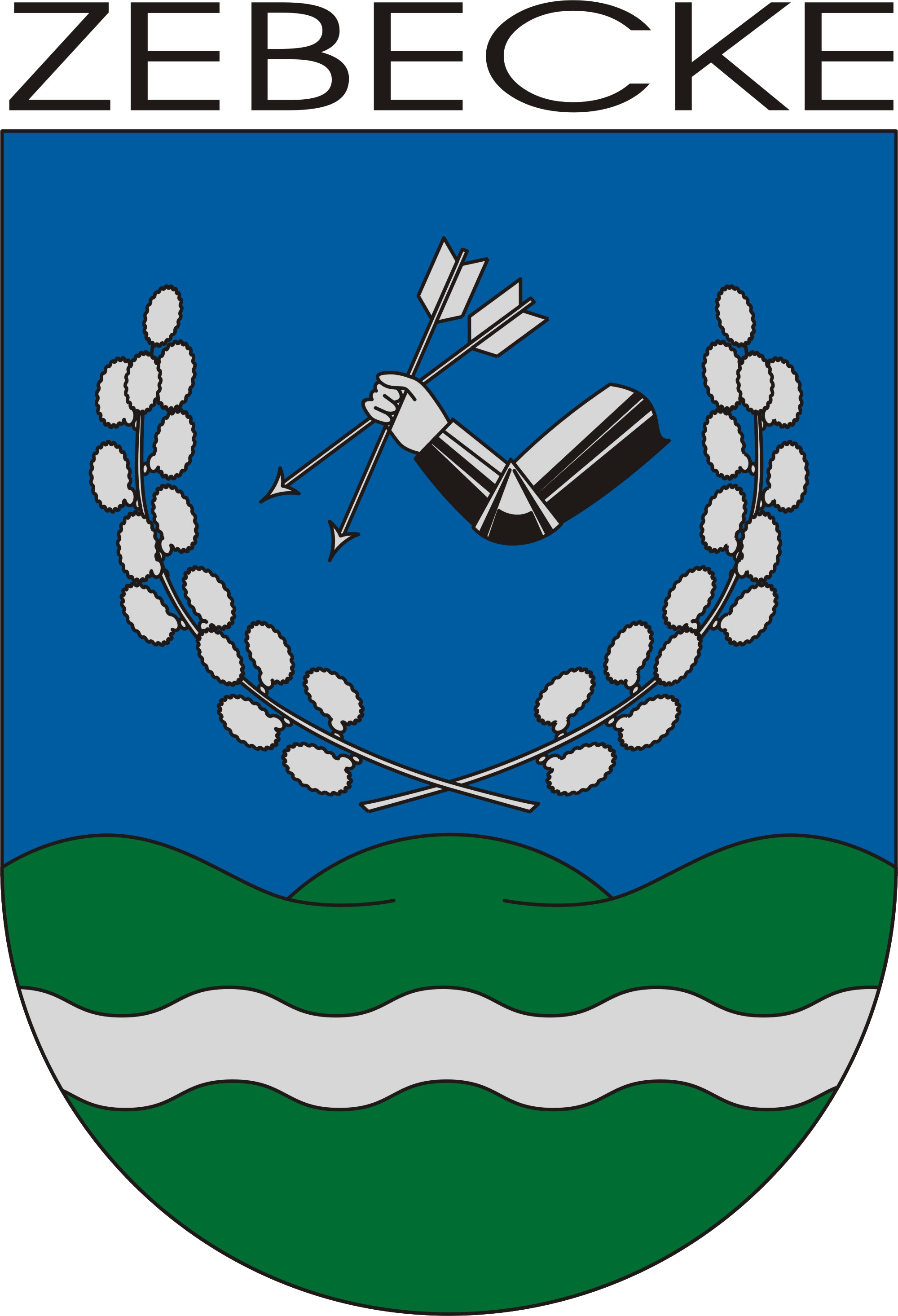 Zebecke község címere Zebecke község