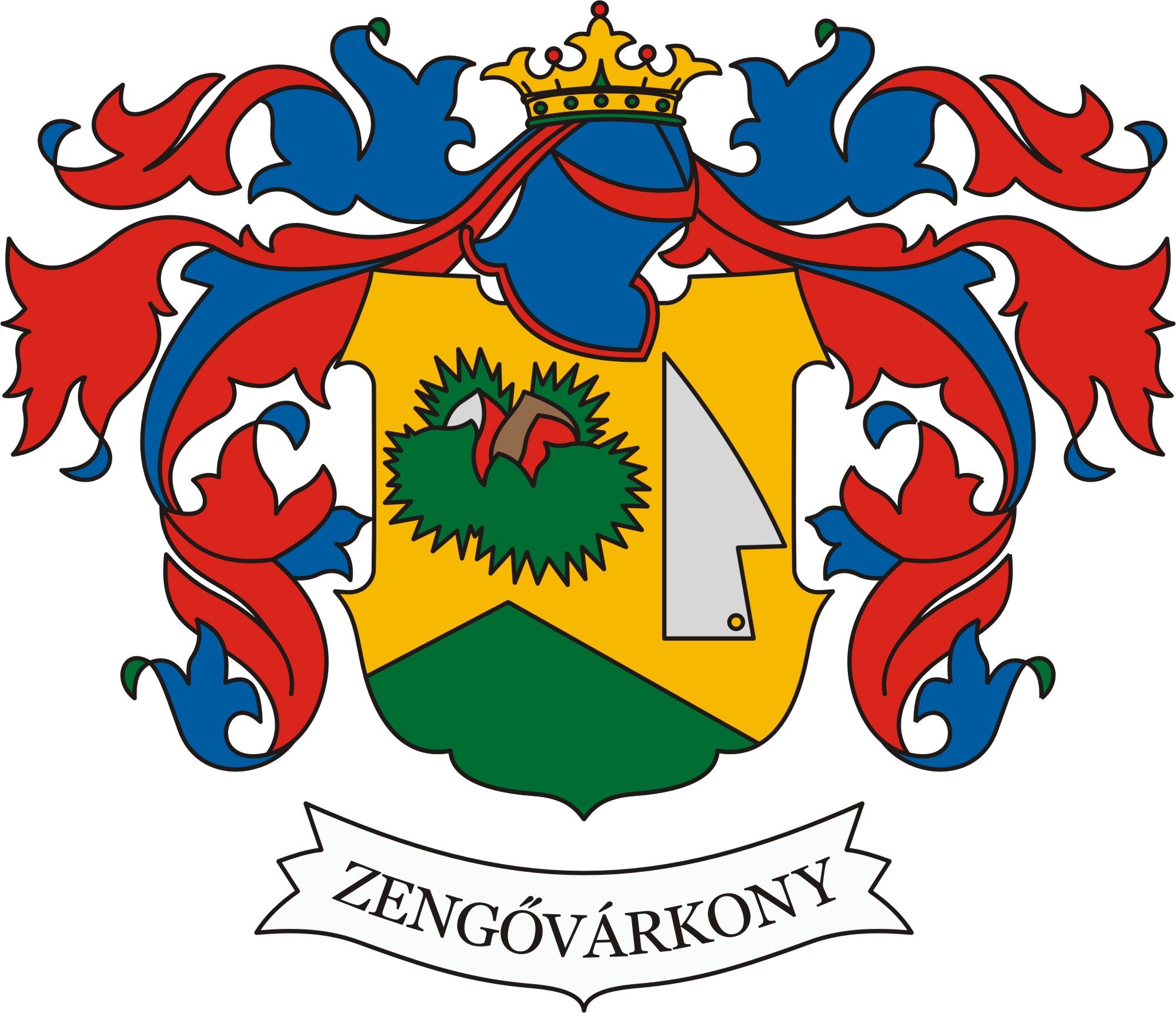 Zengővárkony község címere Zengővárkony község
